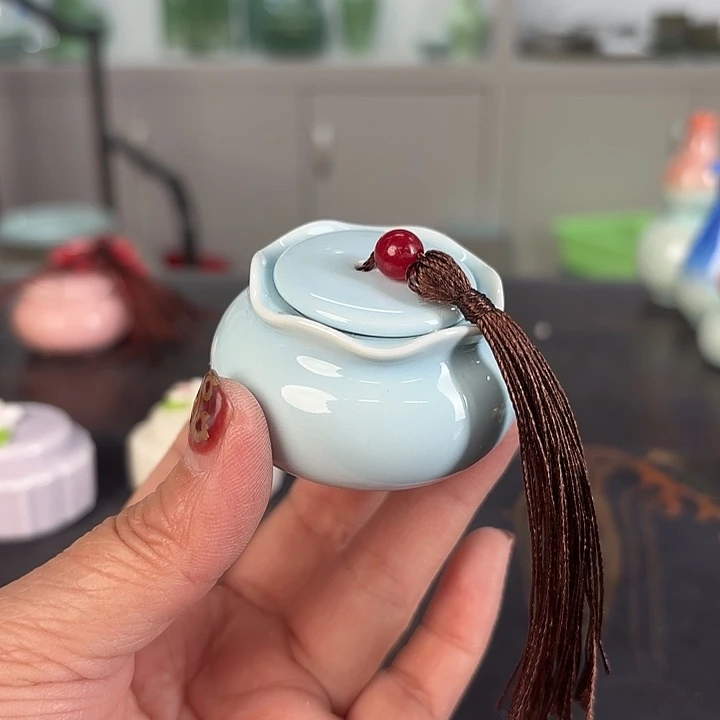 龙泉云间青瓷小米茶器