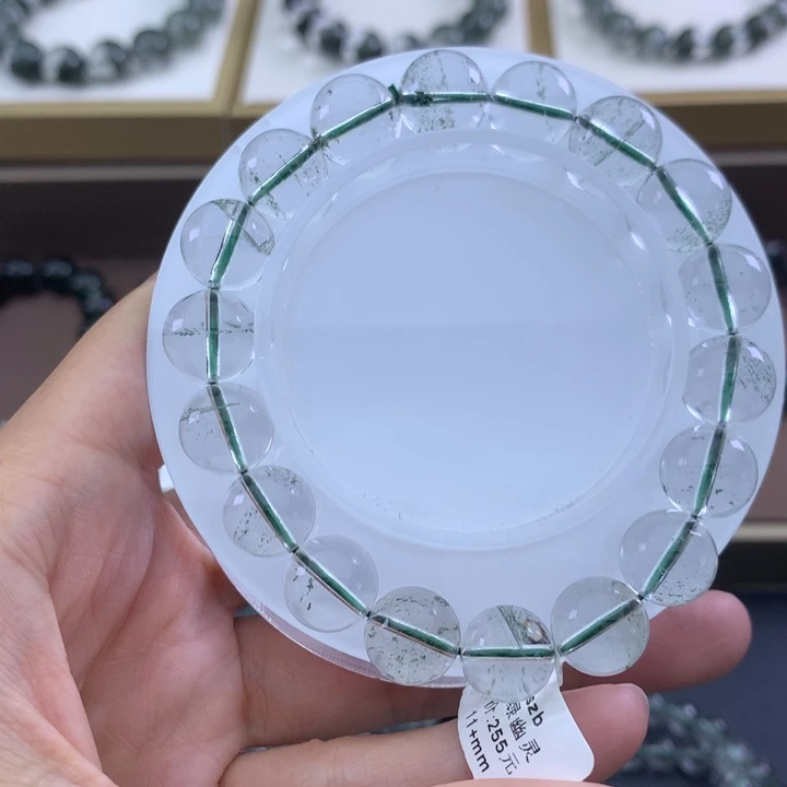 未镶嵌手链水晶绿幽灵