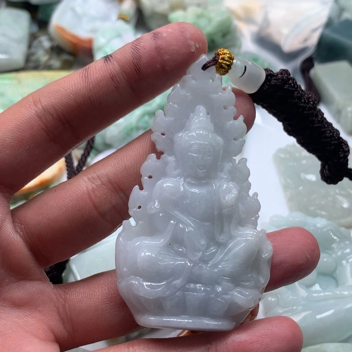 颈饰未镶嵌翡翠保真天然a货翡翠
