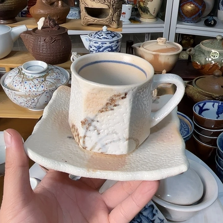 瓷片志野杯子咖啡杯哦