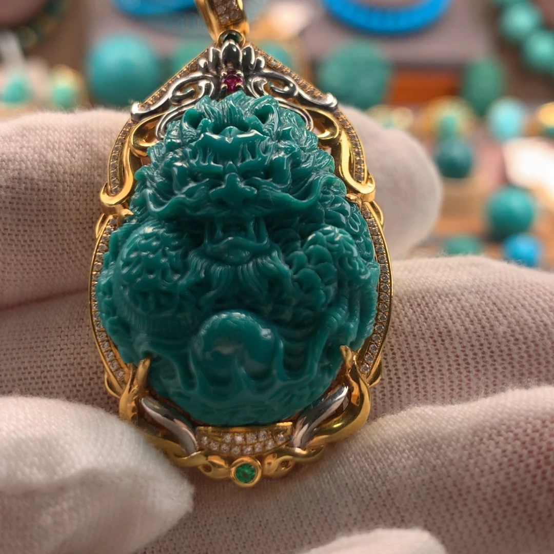 未镶嵌绿松石挂件