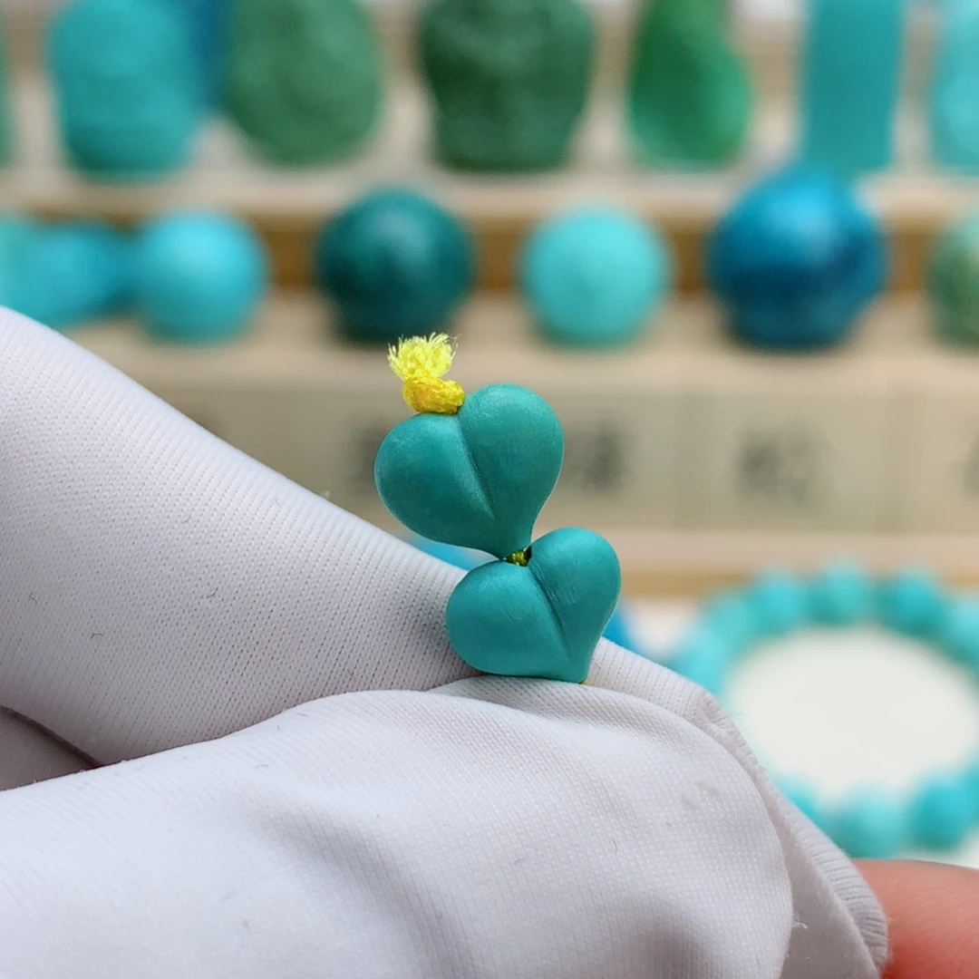 绿松石银S925镶嵌挂件