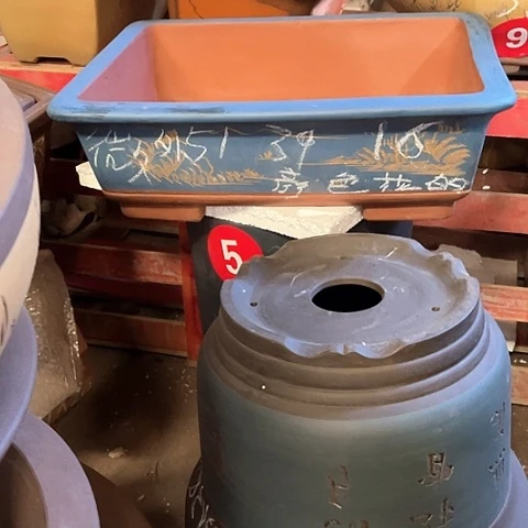 紫砂花盆长方盆一个