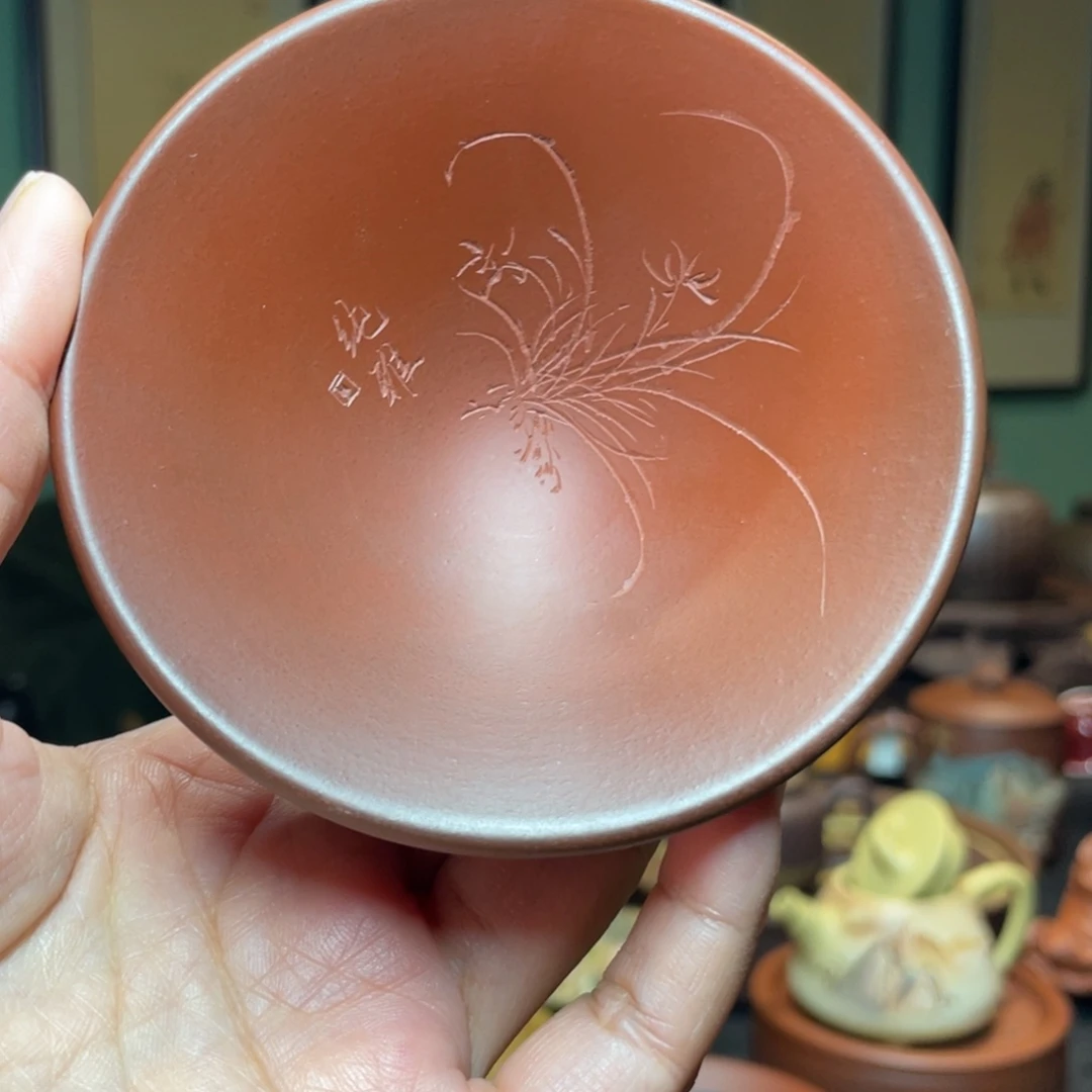 紫砂柴烧主人杯手工制作