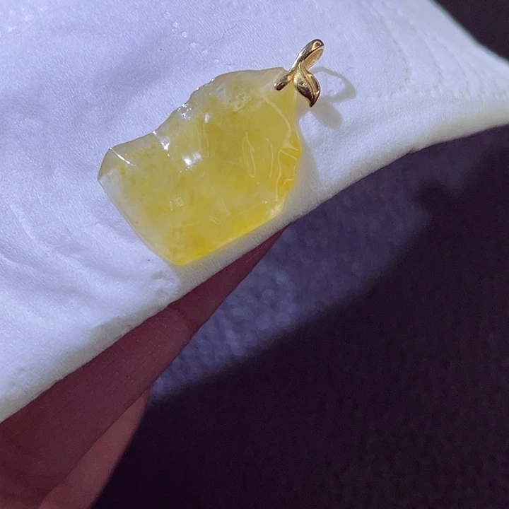 颈饰18K金镶嵌翡翠翡翠