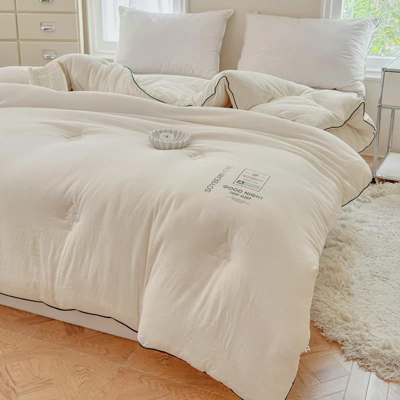 本诗朵家纺纯色被子被芯柔软蓬松保暖冬季棉被四季通用秋冬被