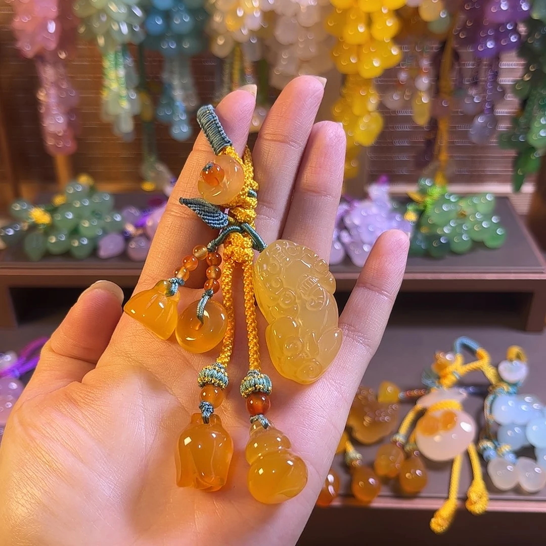 玛瑙/玉髓未镶嵌车挂