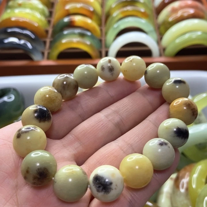 未镶嵌蛇纹石玉手镯