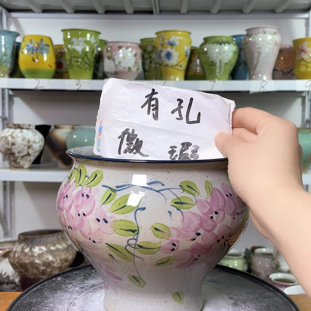 景德镇陶瓷花盆花器暇256