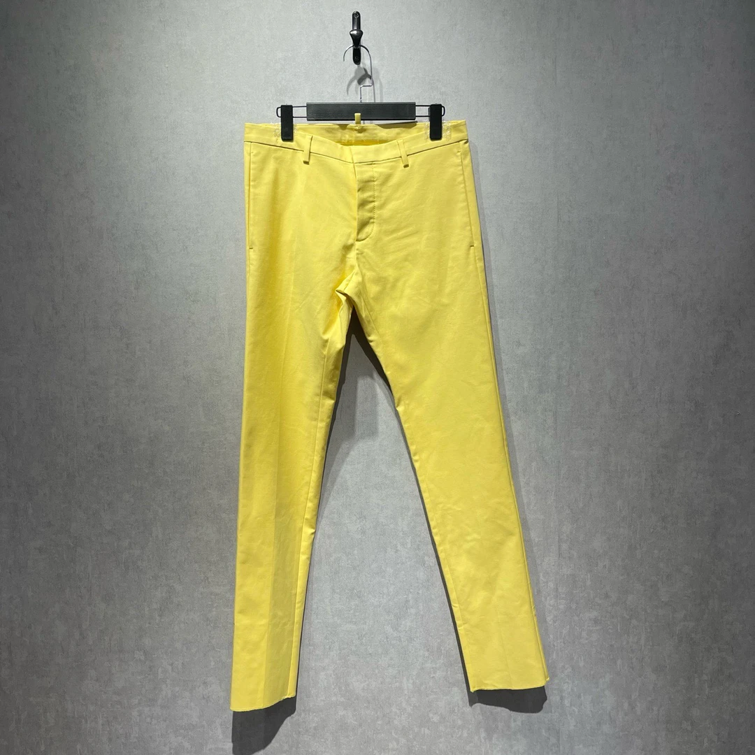 99新  Dsquared2 黄色牛仔长裤/44码/DY213778