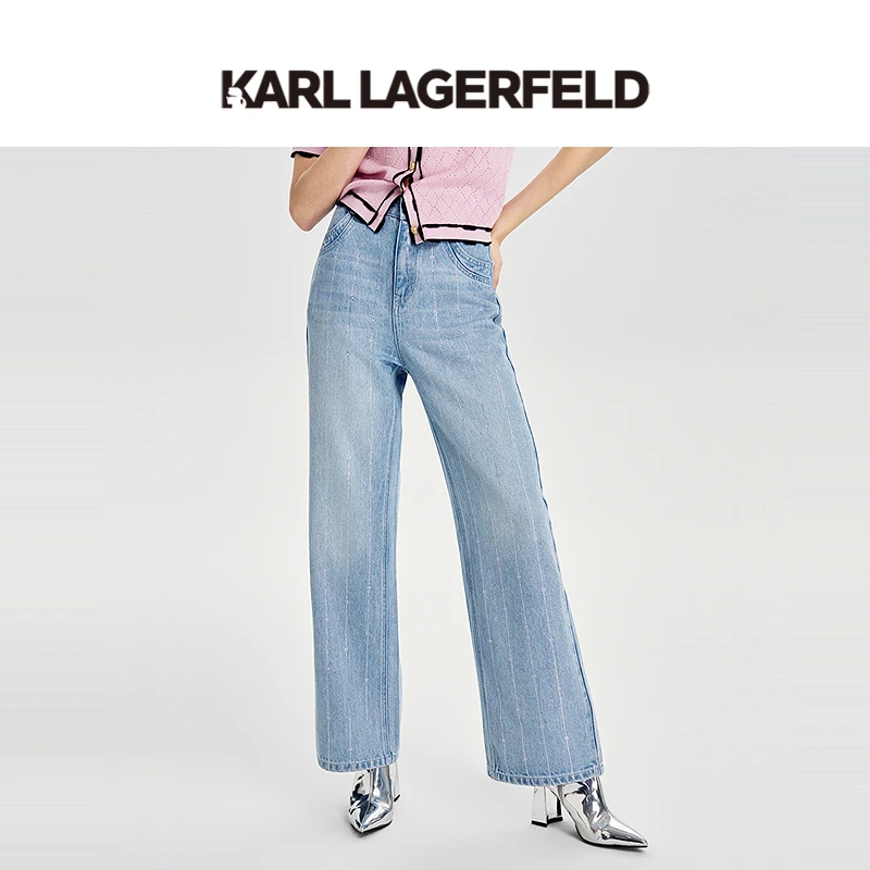 KARL LAGERFELD卡尔拉格斐2025秋季新款牛仔裤老佛爷M26E1102