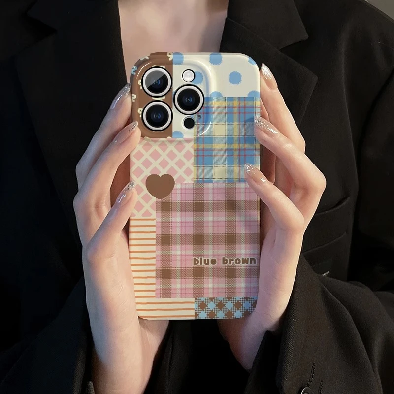 菲林软壳防摔拼色条纹适用苹果16华为reno13小米15vivox200 1加