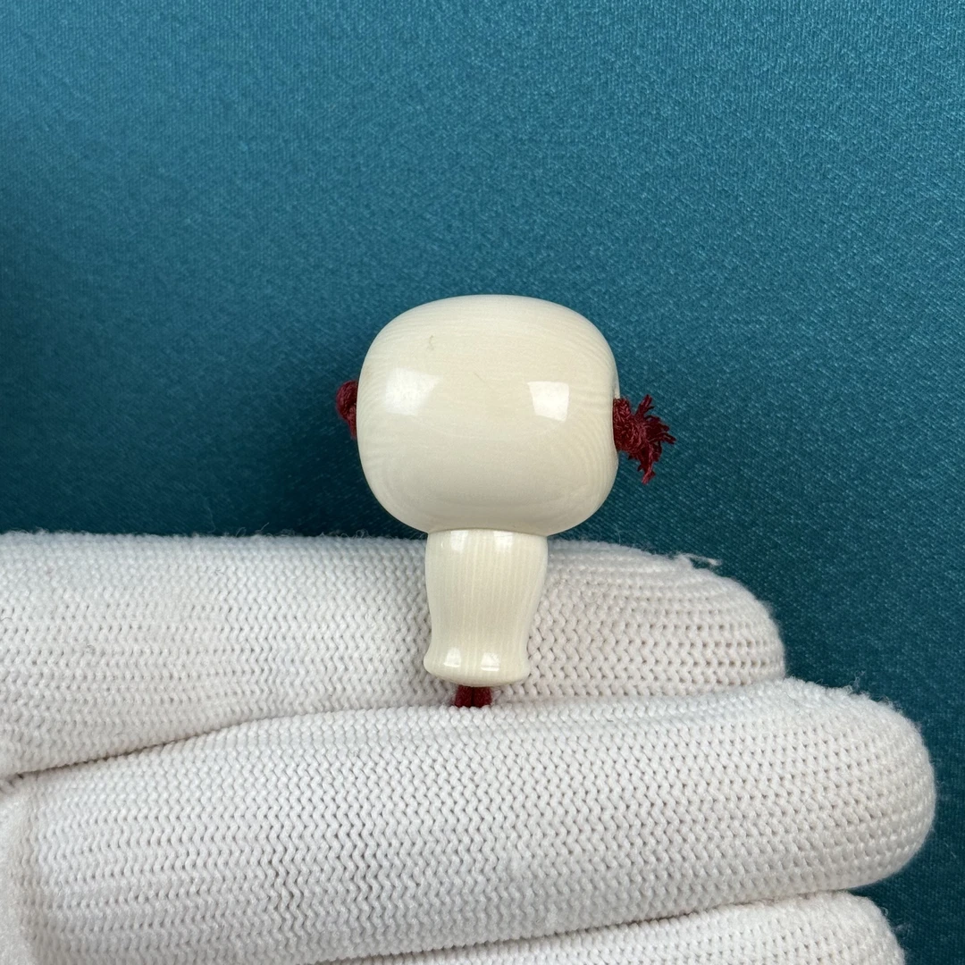 D47-79天然猛犸牙 【微牙线】藏式分体三通19.6*30mm支持复检