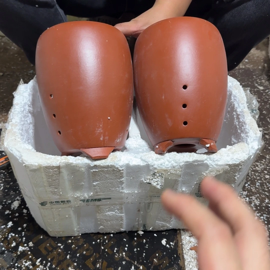 紫砂花盆瑕疵和瑕疵