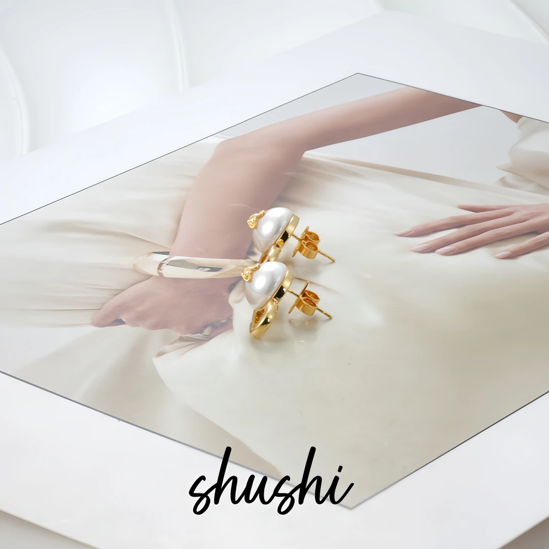 铜合金仿珍珠耳饰 耳环9141