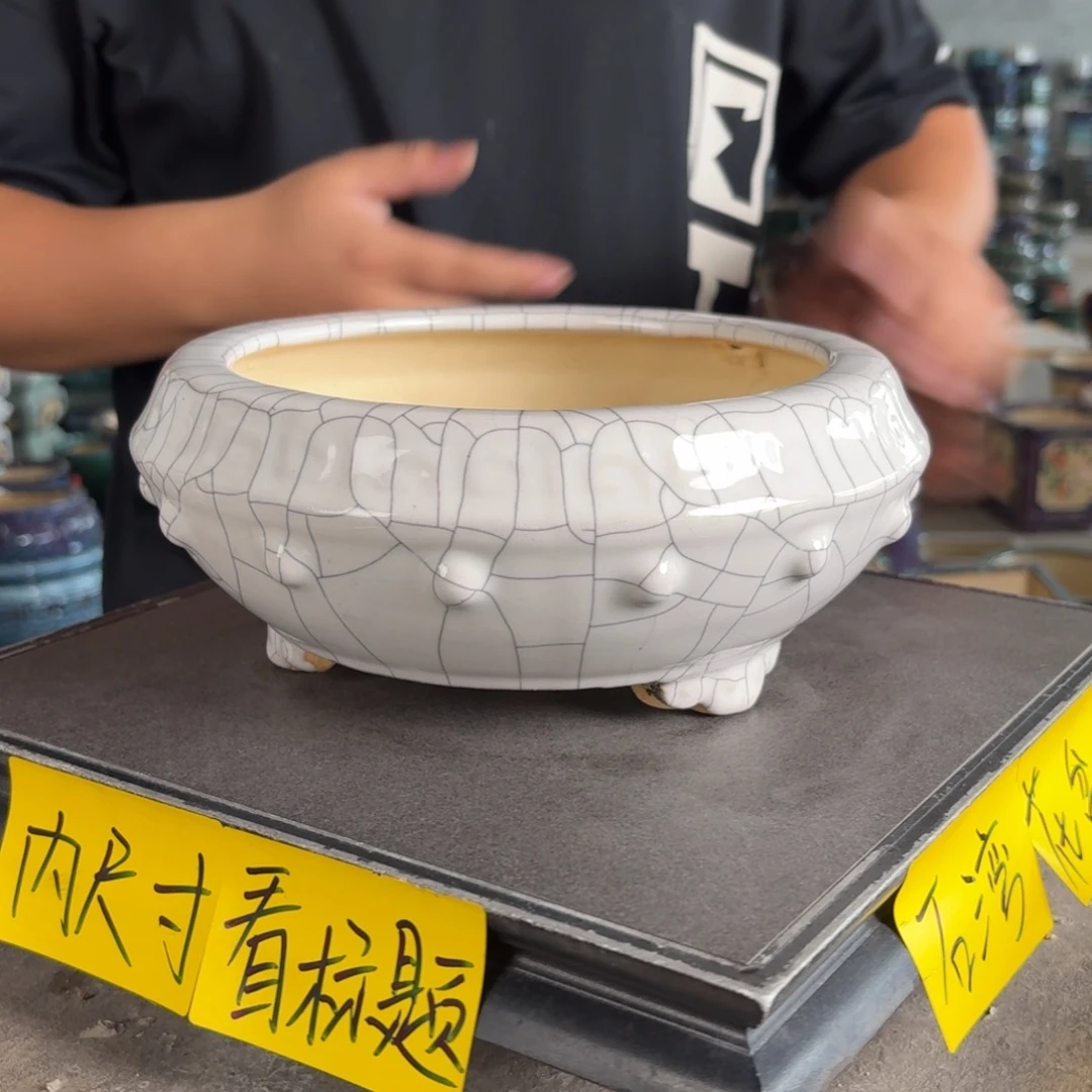 。一风堂石湾花盆 微瑕 内17*7