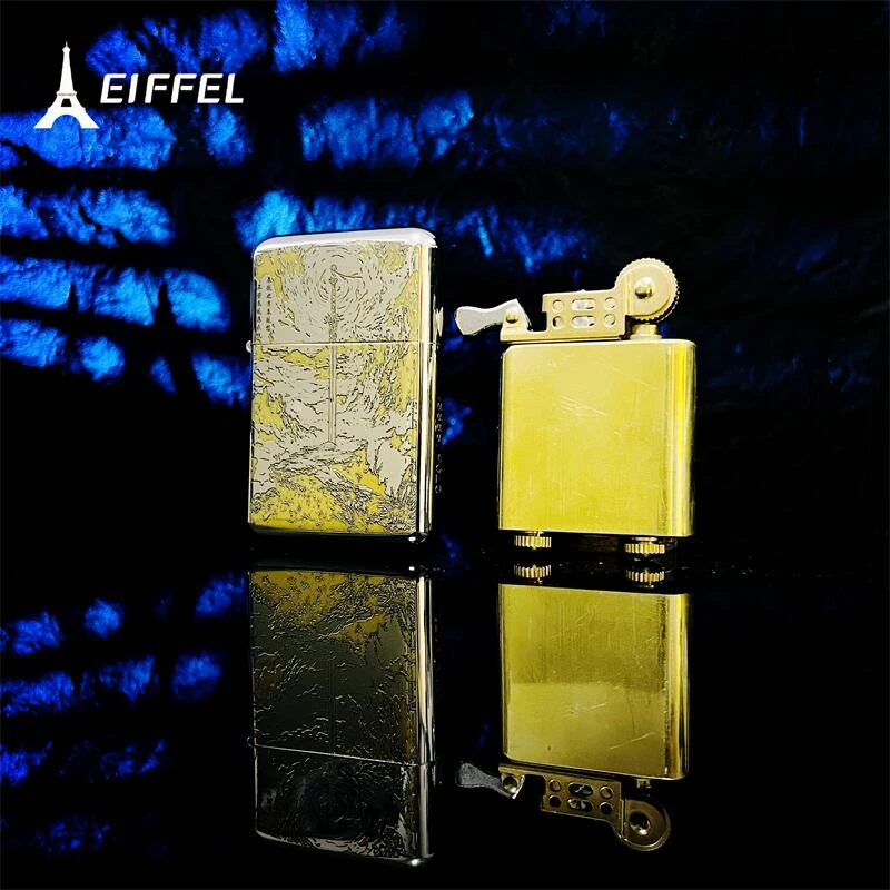 EIFFEL/埃菲尔煤油防风打火机剑来个性创意节日送人送礼双面