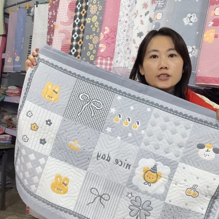 棉特价灰色百福图