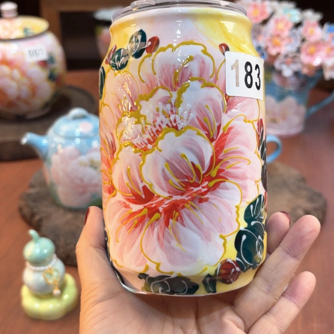 景德镇手绘高温釉下彩陶瓷茶具