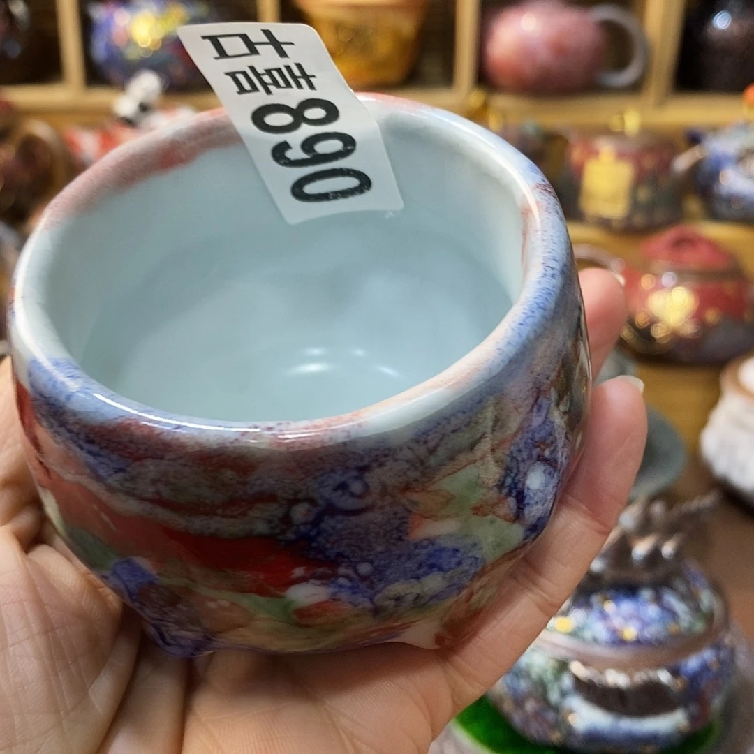 粗陶柴烧志野茶器