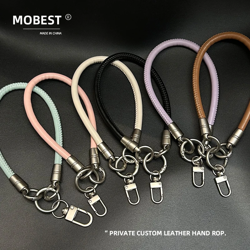 MOBAST高端定制皮质防丢链手机挂绳腕带手绳适用苹果/华为/小米