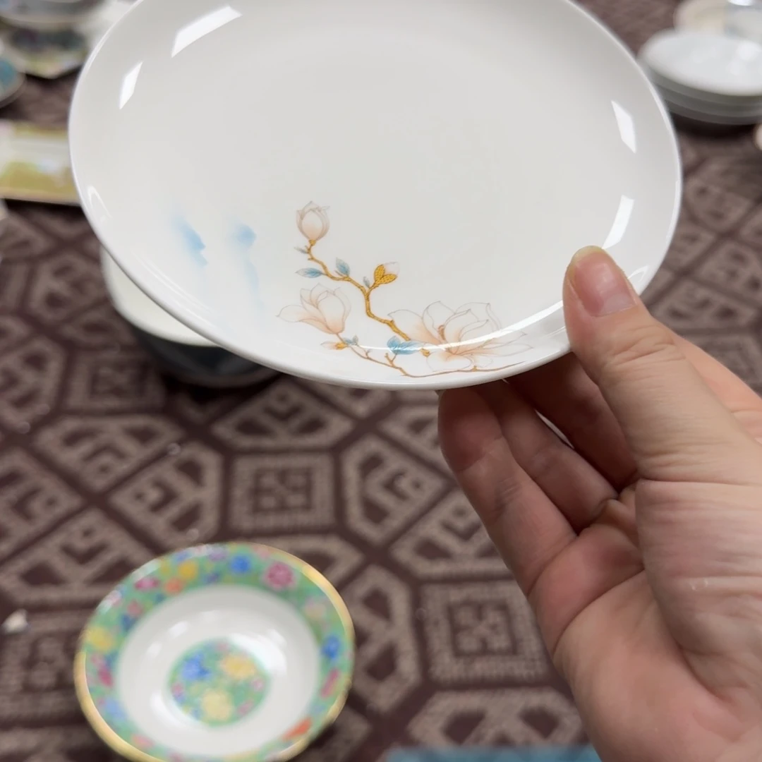 瓷片微瑕6寸10个骨碟6666666