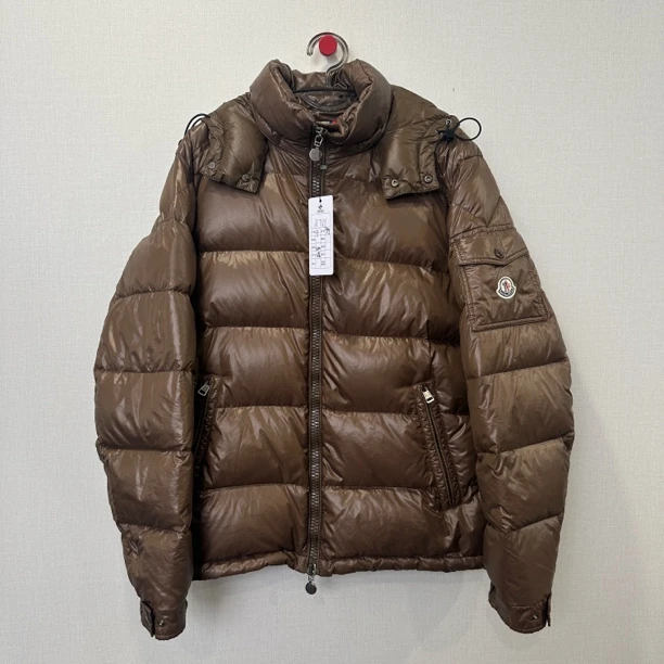 99新 MONCLER 盟可睐/Moncler棕色玛雅羽绒服/尺码4/编号11711
