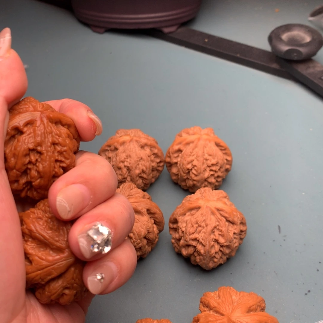 文玩核桃把件粗筋4445