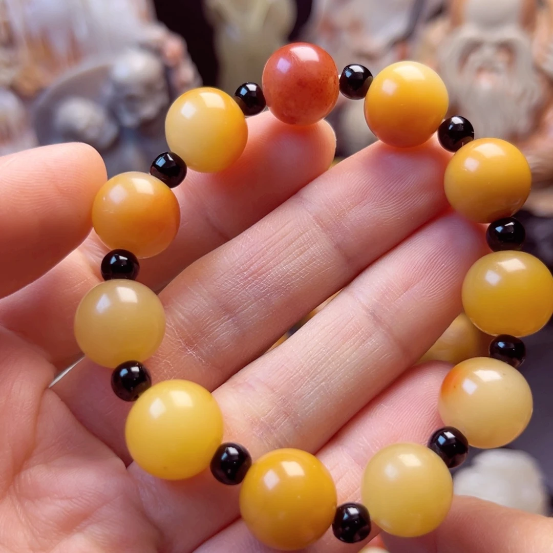 寿山石芙蓉石手链