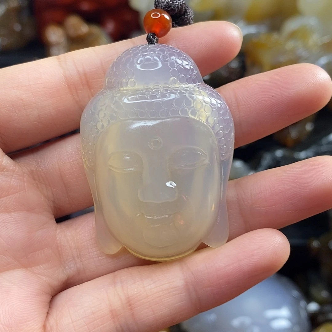 玛瑙/玉髓未镶嵌吊坠