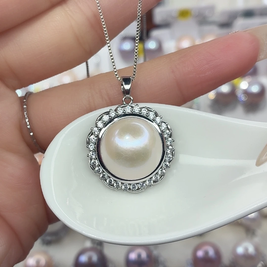 颈饰合金淡水珍珠F