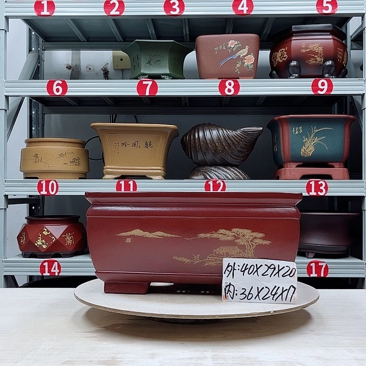 紫砂花盆紫砂花盆