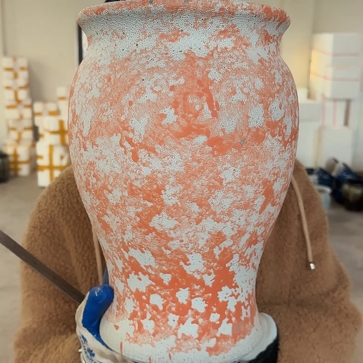 瑕疵高30口20花盆