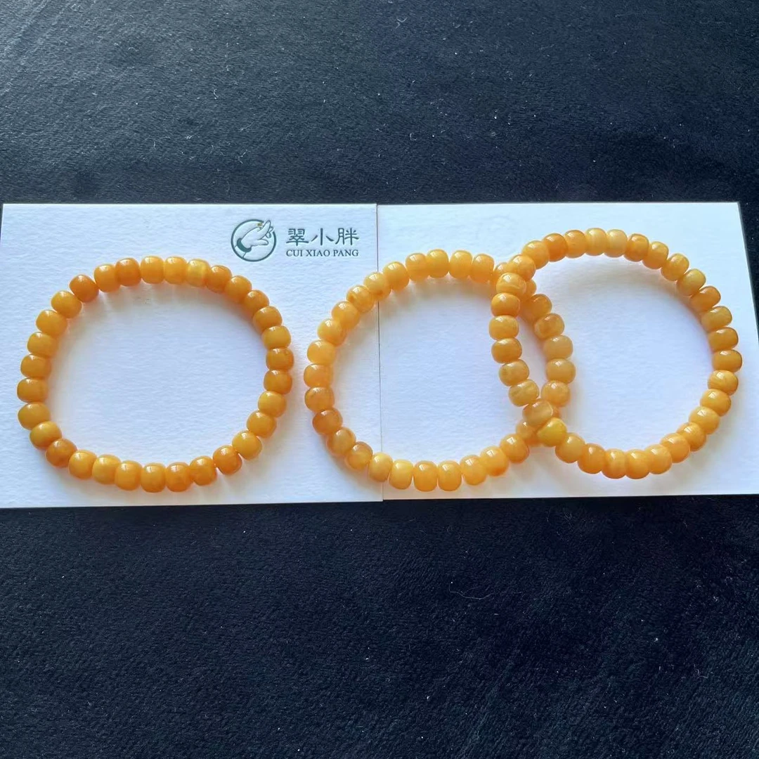 翠小胖二号店  蜜蜡老型单圈手串7mm 多样性发1