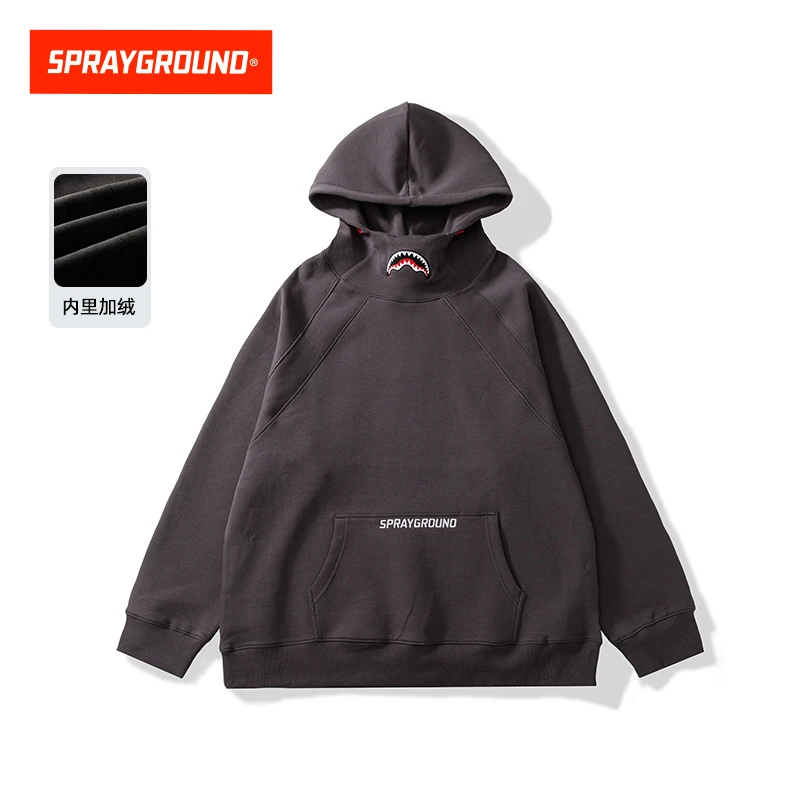 【加绒款】SPRAYGROUND鲨鱼嘴加绒宇航领连帽卫衣冬季DR WE043303