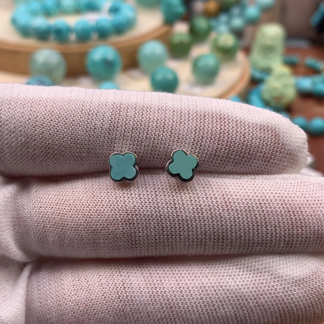 绿松石银S925镶嵌珠宝奇石