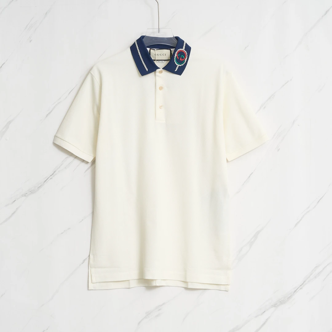 Gucci男士重工刺绣polo衫/GUBU00669