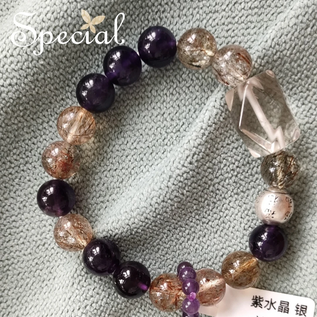 special【预售7/13】手工时尚气质紫水晶S925银手链手串