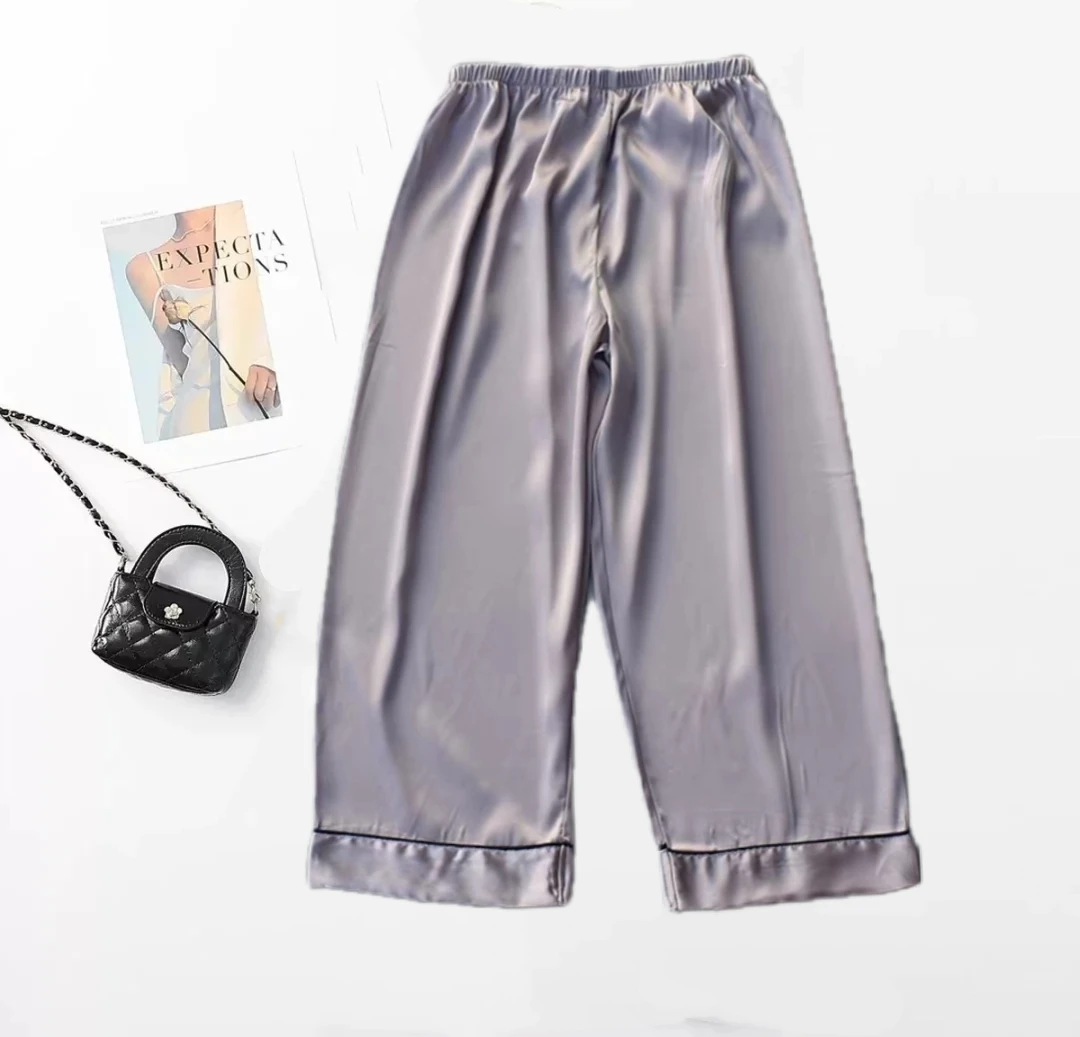 薄款速干居家男秋季宽松防蚊睡裤阔腿裤裤子长裤夏季家居裤短裤