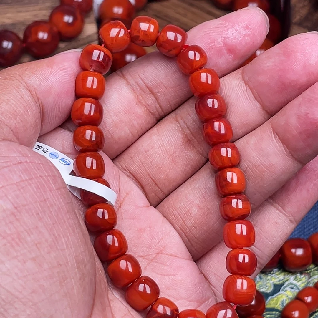 南红玛瑙未镶嵌手链南红瓦西卡8老型