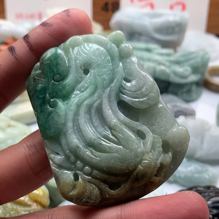 颈饰未镶嵌翡翠保真天然a货翡翠