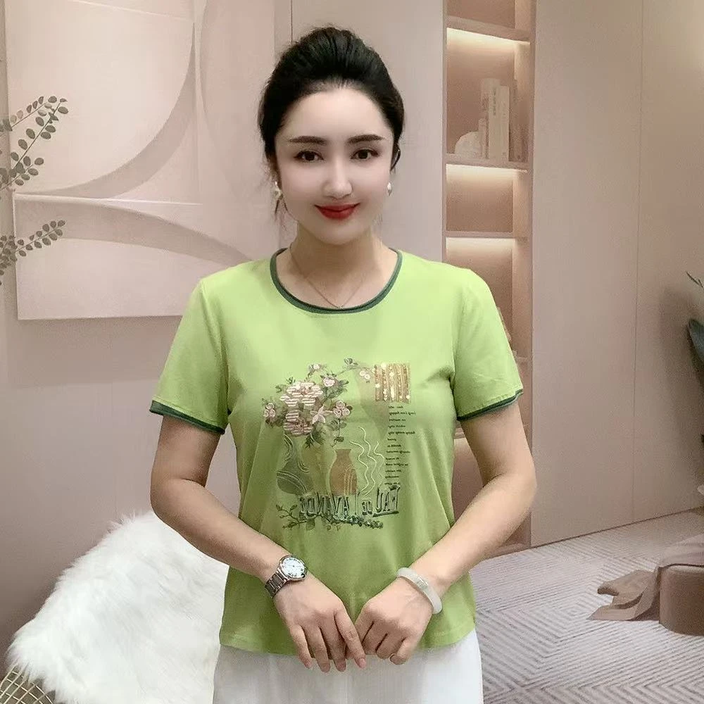 新款重工刺绣棉衫5588