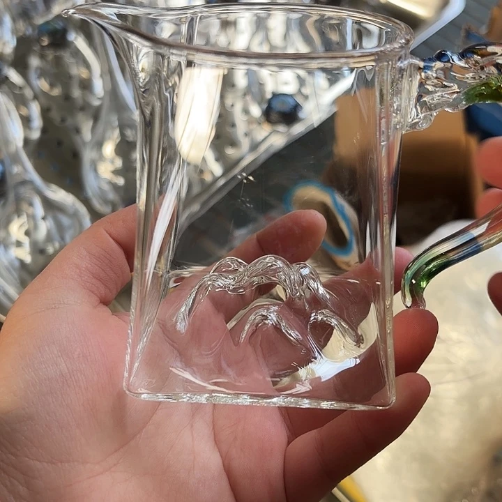 玻璃手工艺品玻璃茶器四方金龙