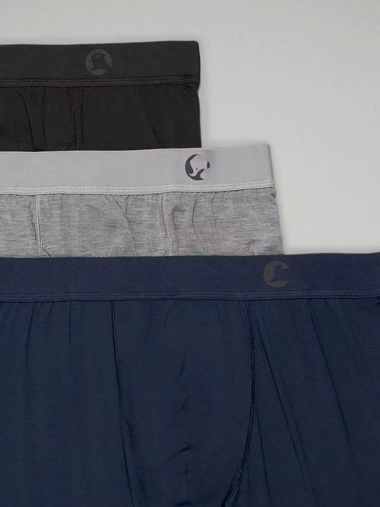 男士透气芯吸四角裤三条装