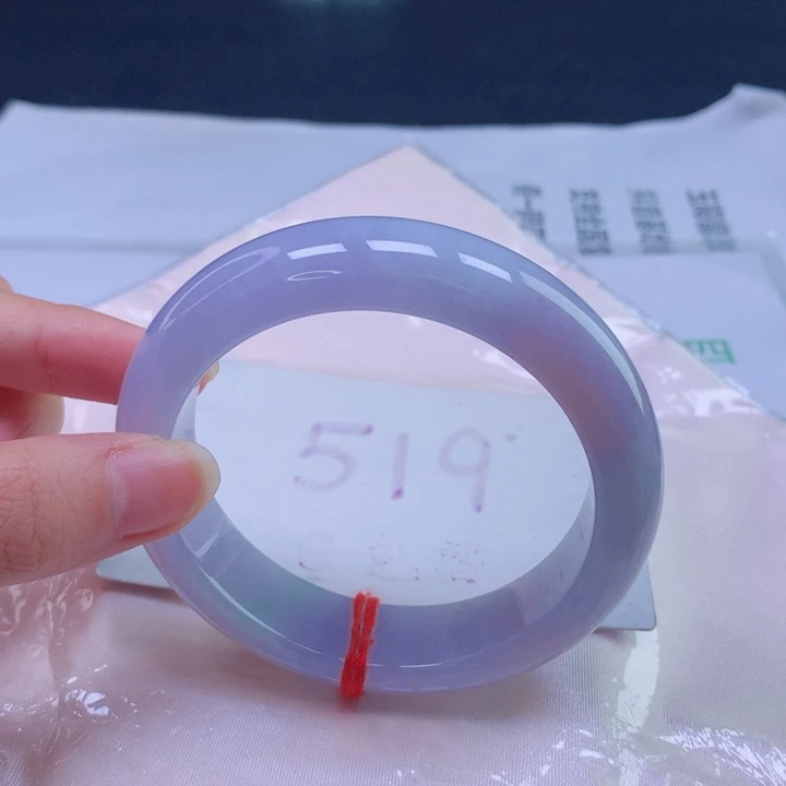 翡翠未镶嵌手镯圈口5657