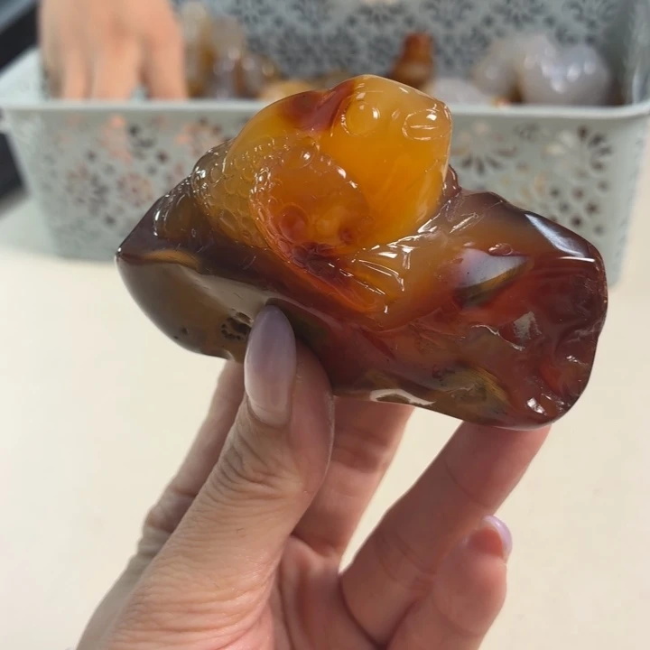 玛瑙/玉髓未镶嵌吊坠(不含链)