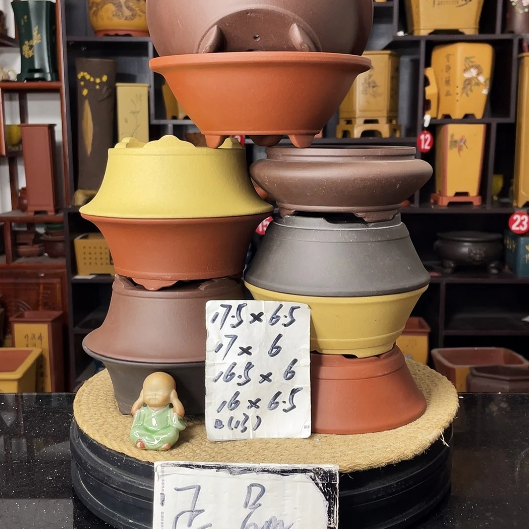 紫砂花盆婉秋紫砂