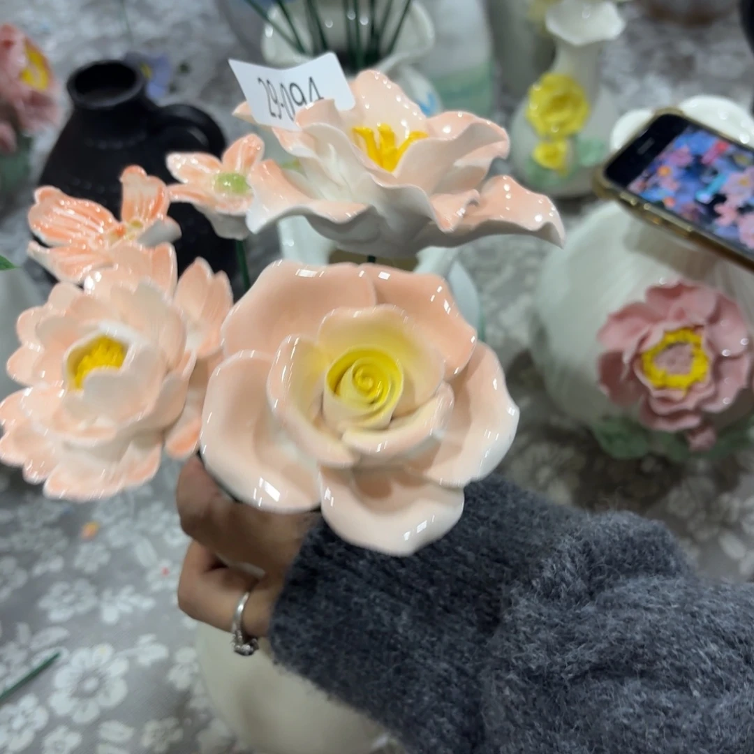 陶瓷花，拍满20包邮，退款拉黑，2994