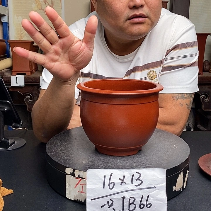 紫砂花盆货号一只JB66