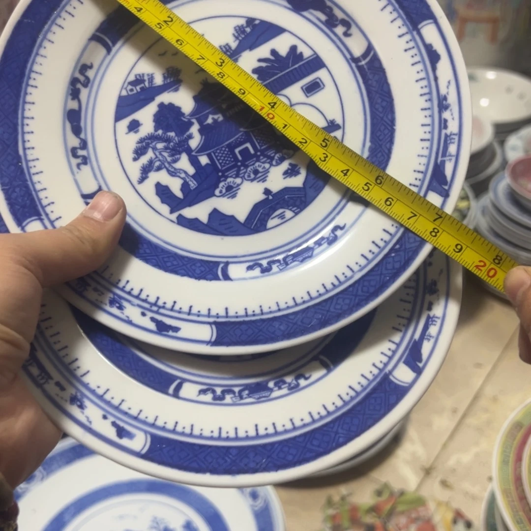 陶其他18厘米梧桐平盘2个